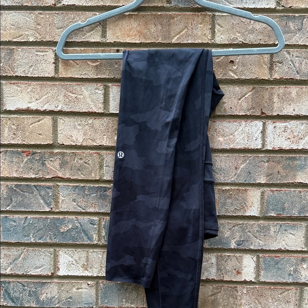 lululemon Black Camo High-Rise Leggings